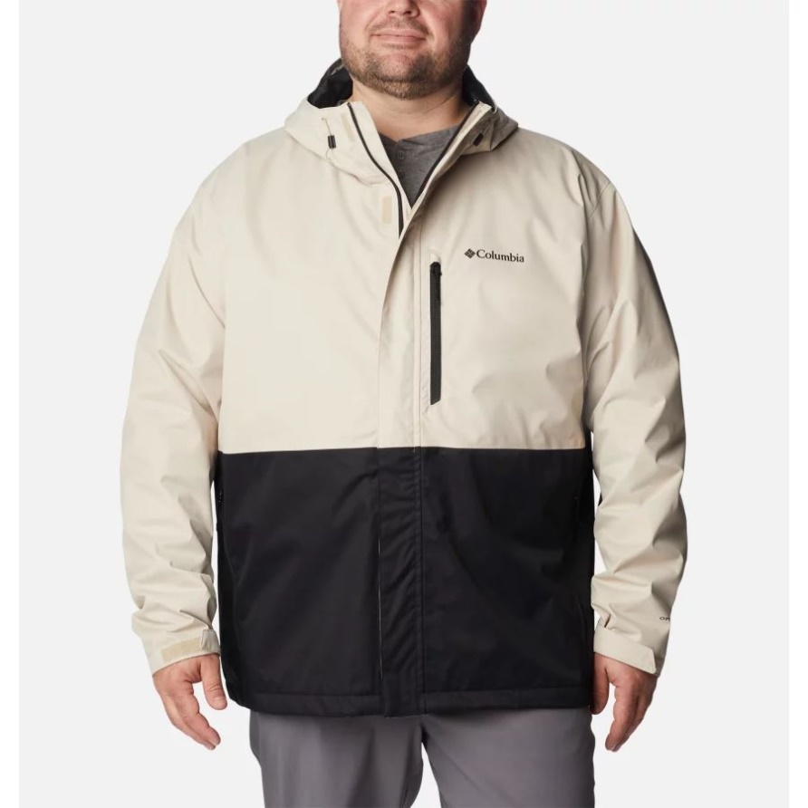 Ancient Fossil/Black Columbia Hikebound-Regenjacke Für Herren, Groß