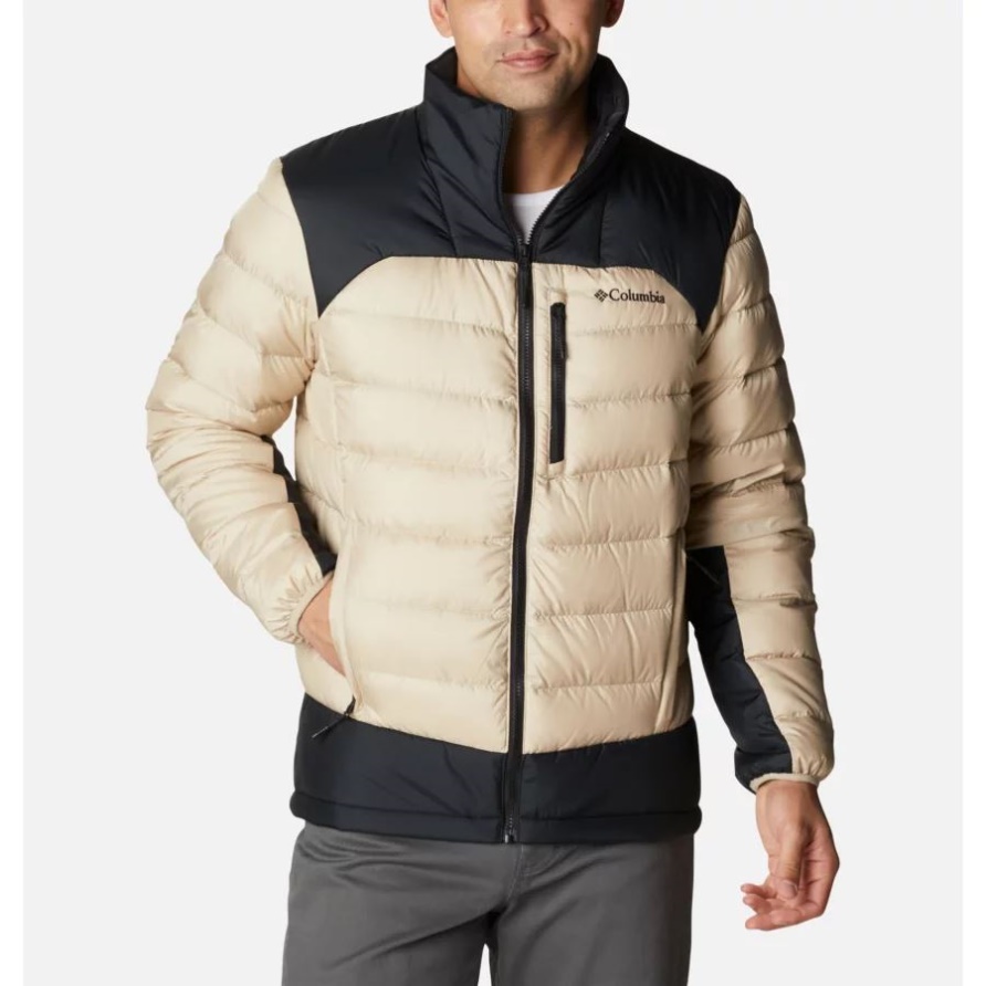 Ancient Fossil/Black Herren Herbst Park Daunenjacke Tall Columbia