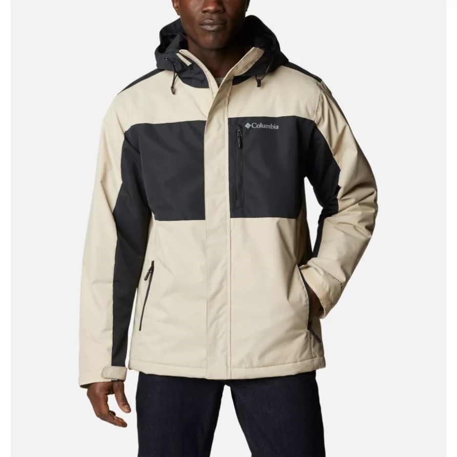 Antike Fossile/schwarze Tipton Peak Ii Isolierte Jacke Für Herren Groß Columbia