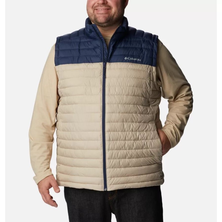 Antike Fossile/collegiate Marine Herren Silber Fällt Weste Big Columbia