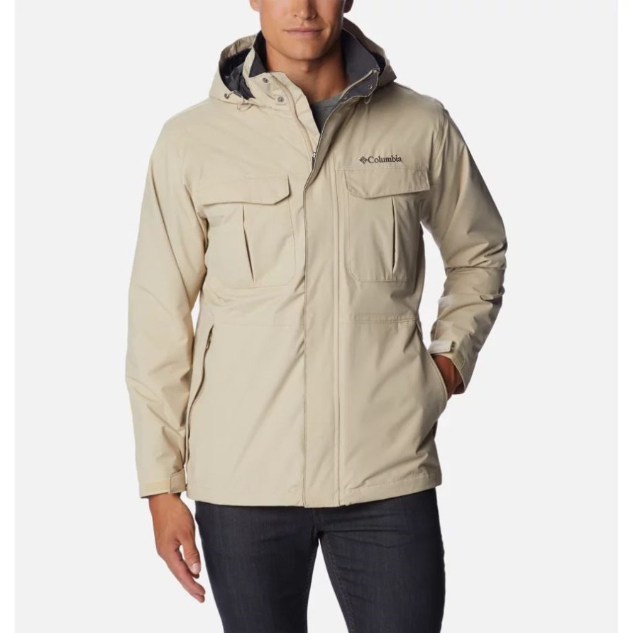 Antikes Fossiles Columbia Herren Dr. Regen Regen Jacke