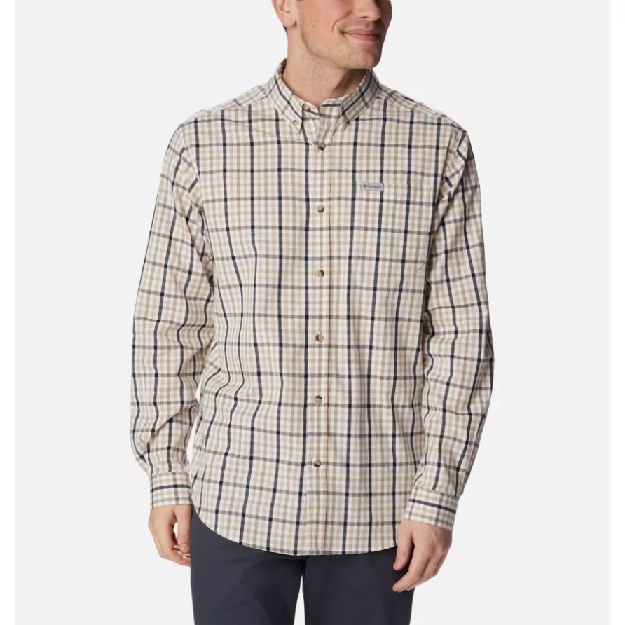 Rapid Rivers II Longsleeve Der Alten Fossilen Gingham-Columbia-Männer