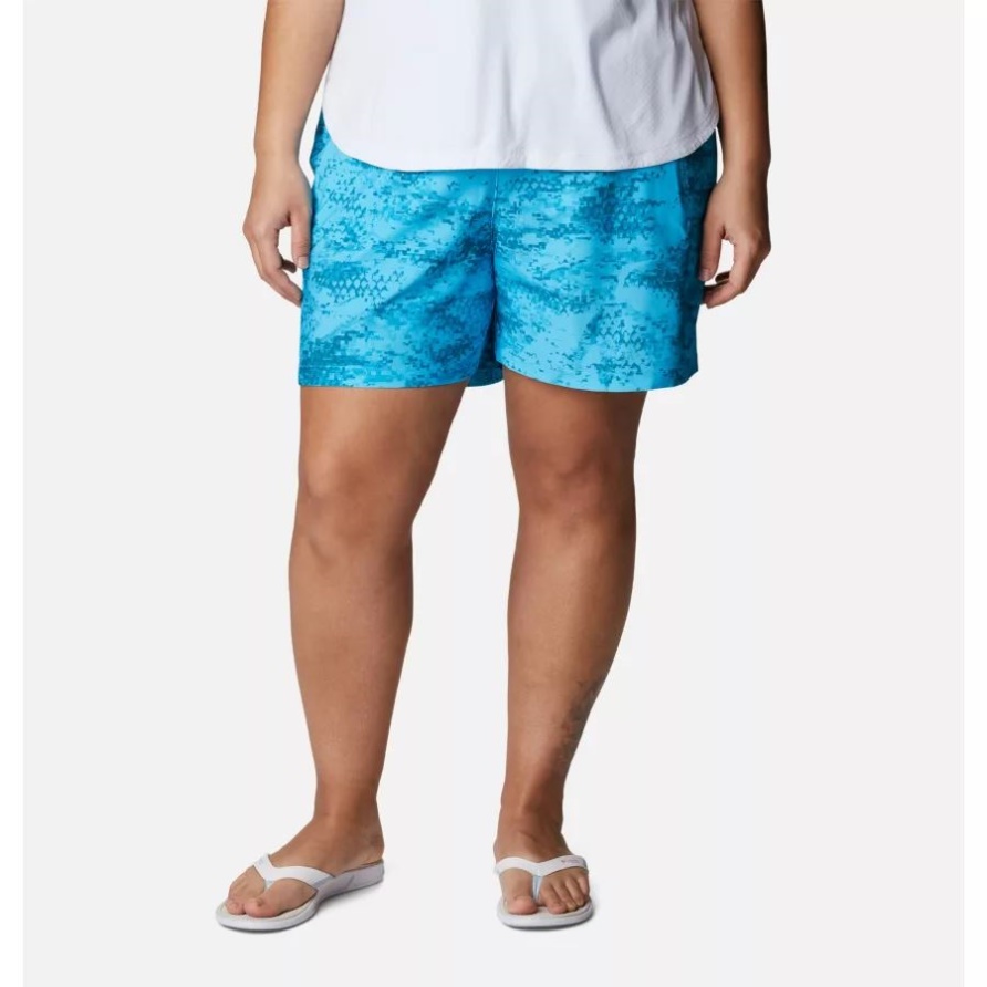 Atoll Pfg Camo Print Columbia Frauen Pfg Tidal Ii Shorts Plus Größe