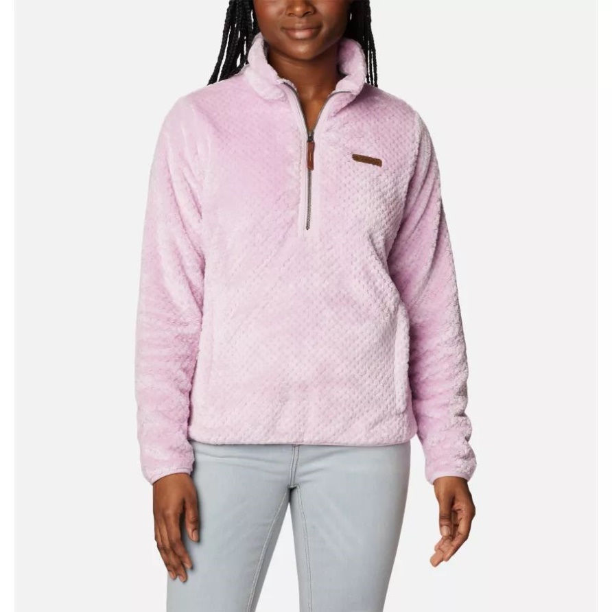 Aura Columbia Sherpa-Fleece Mit Viertelreißverschluss Und Feuerseite Für Damen