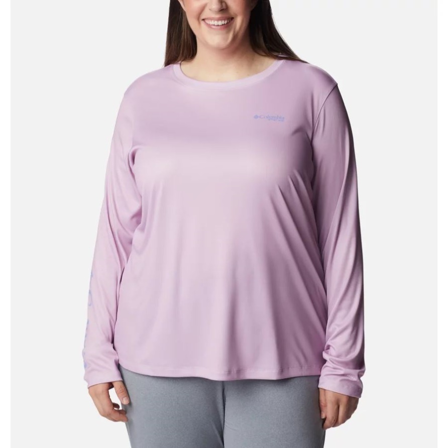 Aura/serenity Pfg Tidal Tee Island Time Langarmshirt Für Damen Plus Größe Columbia