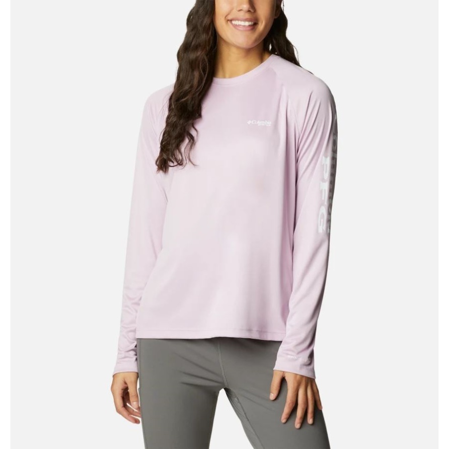 Aura/white Logo Frauen Pfg Tidal Tee Ii Langarmshirt Columbia