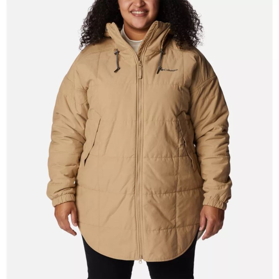 Chatfield Hill Neuheitsjacke Mit Strand-/Strandkaromuster Für Damen In Übergröße Columbia