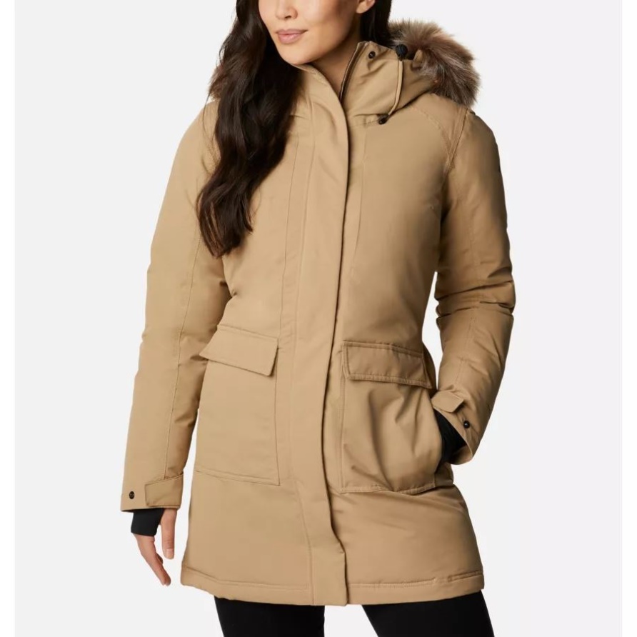 Beach/black Columbia Damen-Parka Little Si Omni-Heat Infinity