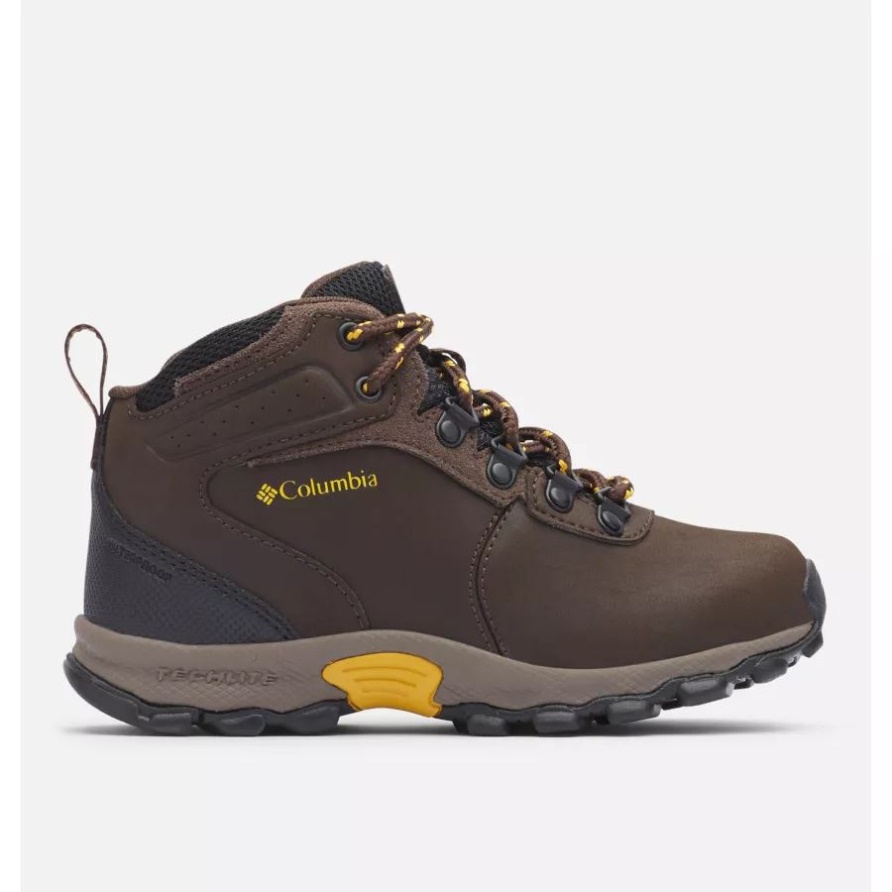 Newton Ridge Wasserdichter Wanderschuh Für Große Kinder Columbia Cordovan/goldgelb