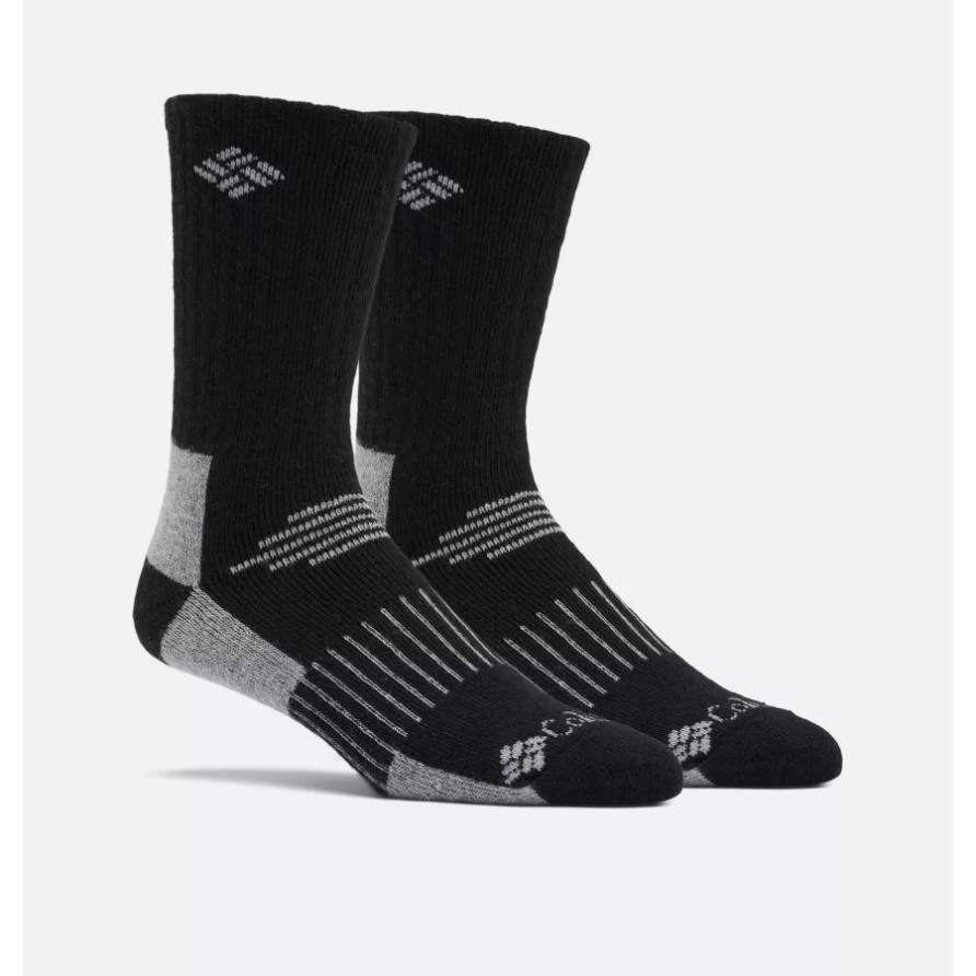 Schwarz/schwarz Lässige Rundsocken Aus Baumwolle Für Herren Im 2er-pack Columbia