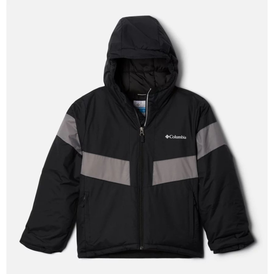 Schwarz/stadtgrau Columbia Lightning Lift II Jacke Für Jungen