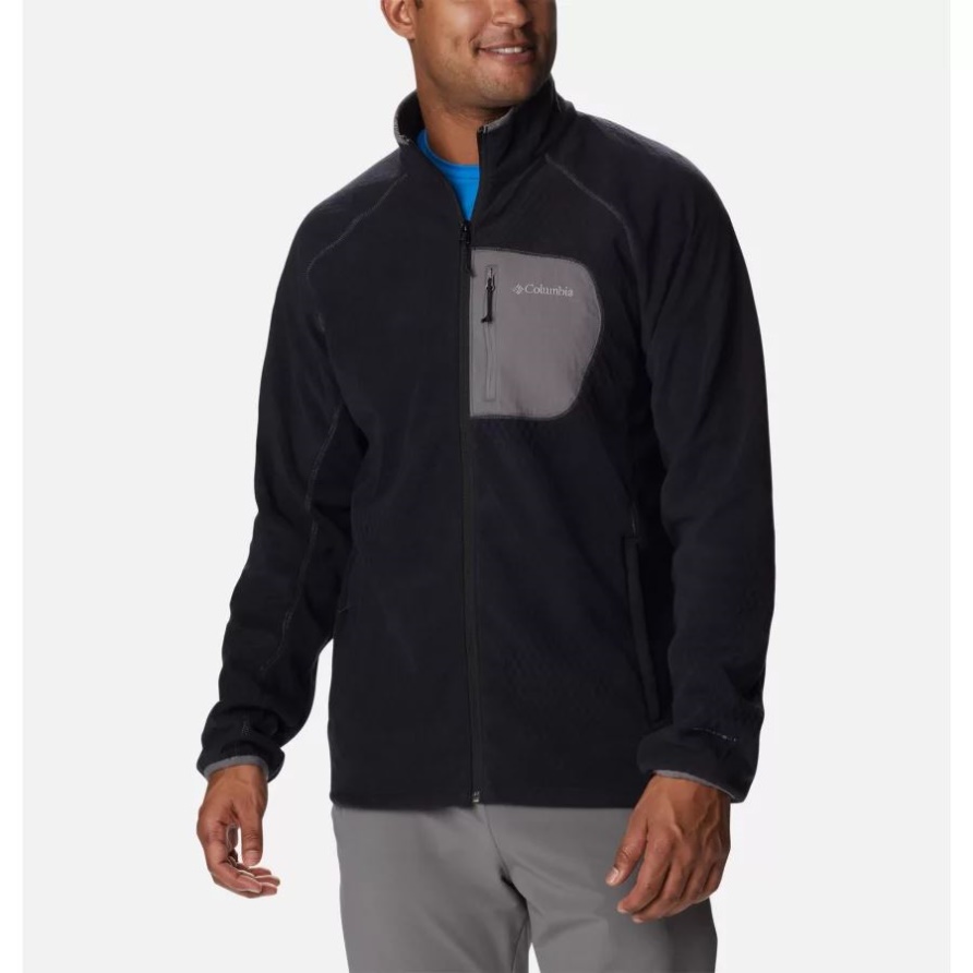 Schwarz/citygrau Herren-m-outdoor-tracks-fleecejacke Columbia