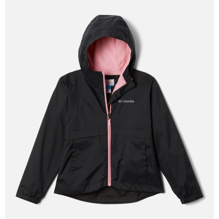 Schwarze Kolumbien-Regenzilla-Jacke Für Mädchen