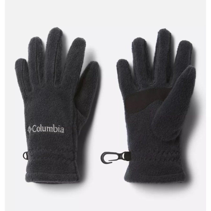 Black Columbia Fast Trek Fleece-Handschuhe Für Kinder