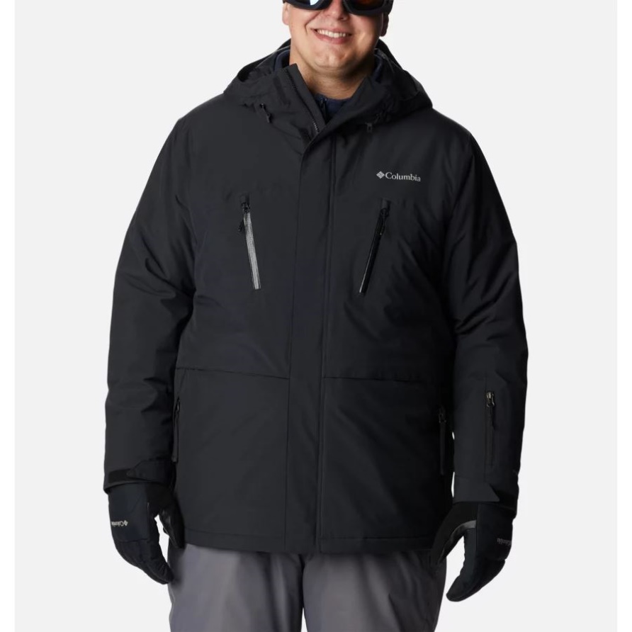 Black Columbia Omni-heat Infinity Isolierte Jacke Für Herren Groß