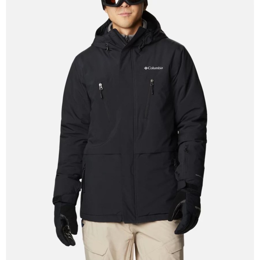 Black Columbia Aerial Ascender Wasserdichte Skijacke Für Herren