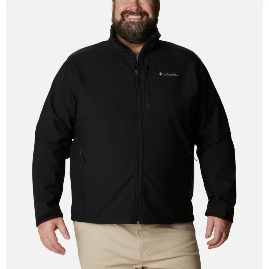 Black Columbia Herren-Softshelljacke Groß