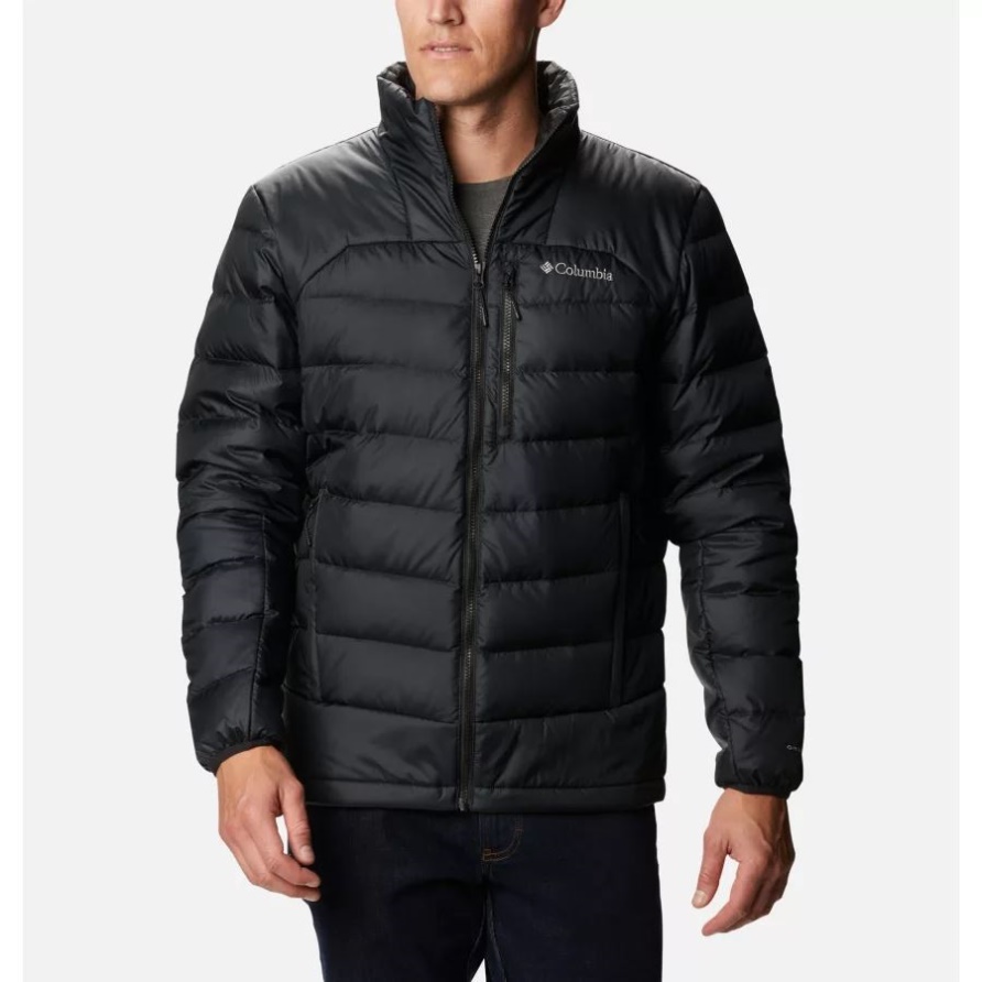 Black Columbia Herren Herbstpark Daunenjacke Groß