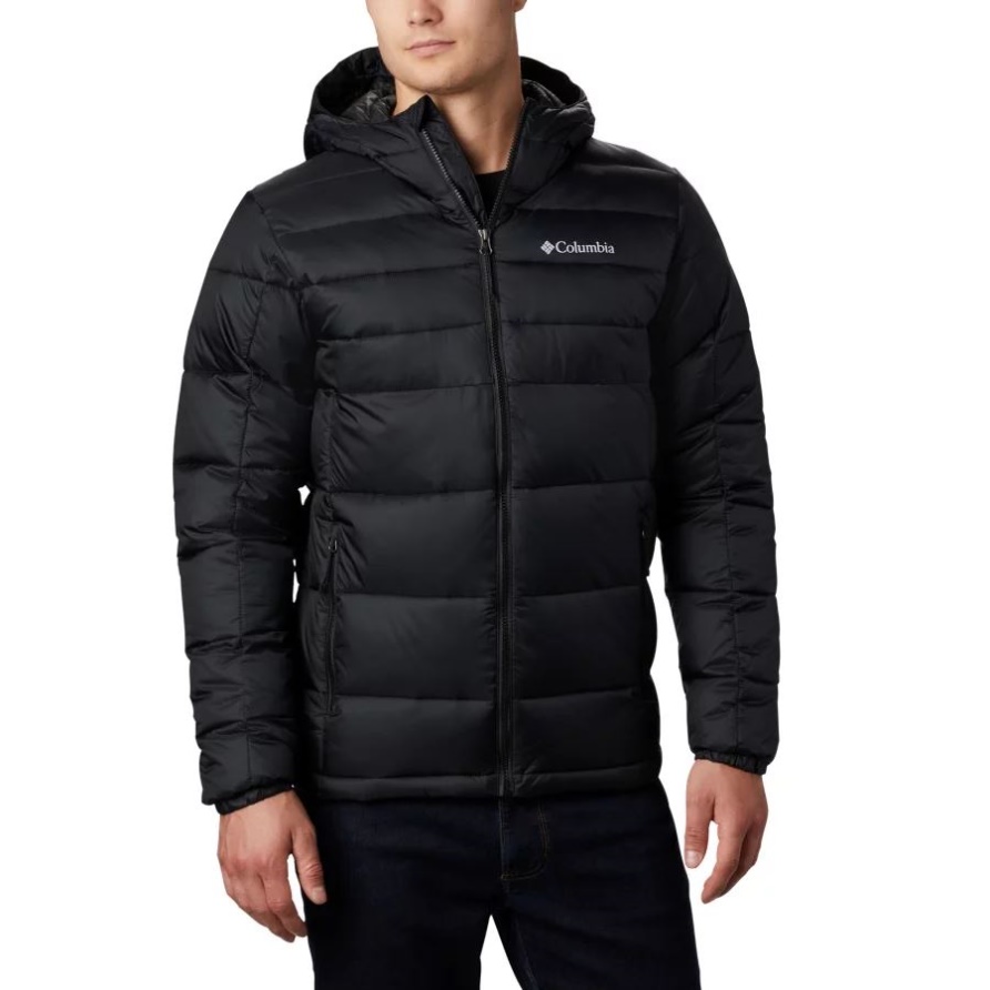 Black Columbia Buck Butte Synthetische Daunenjacke Mit Kapuze Für Herren