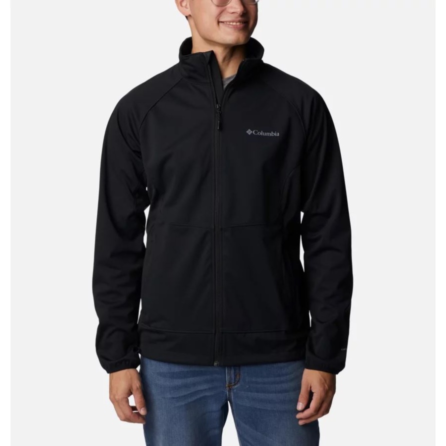 Black Columbia Canyon Wiesen Softshelljacke Für Herren