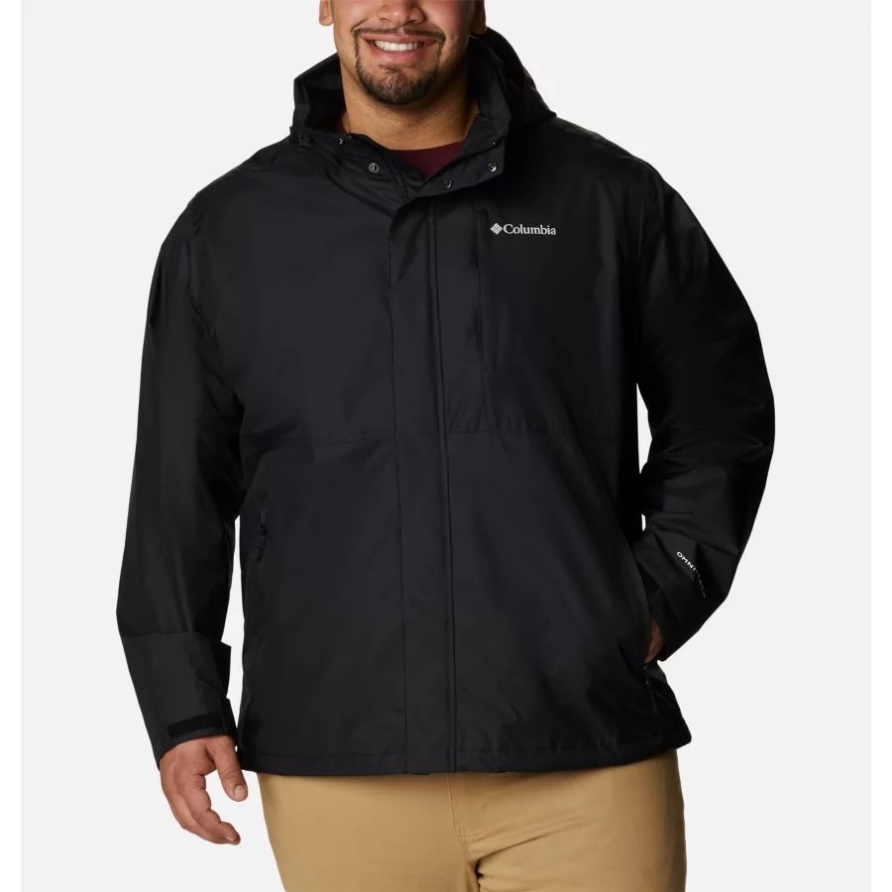 Black Columbia Cloud Crest Jacke Groß Für Herren