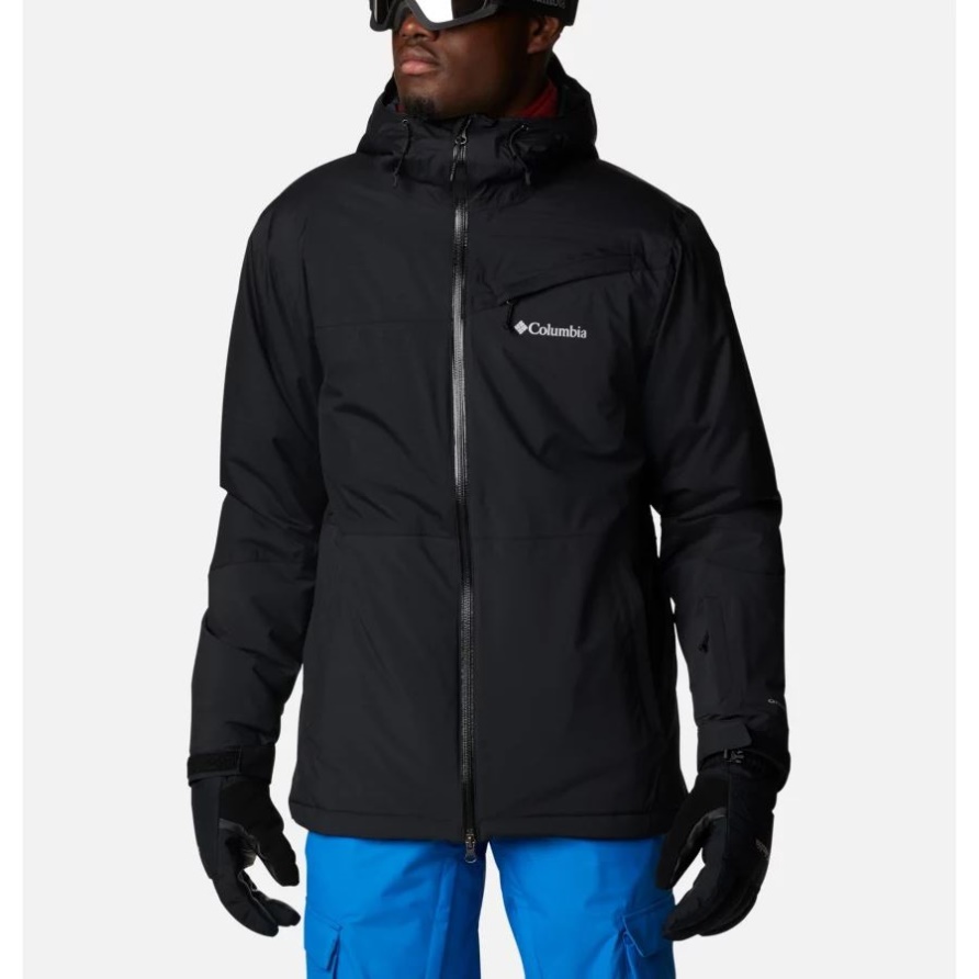 Black Columbia Iceberg Point Wasserdichte Skijacke Für Herren