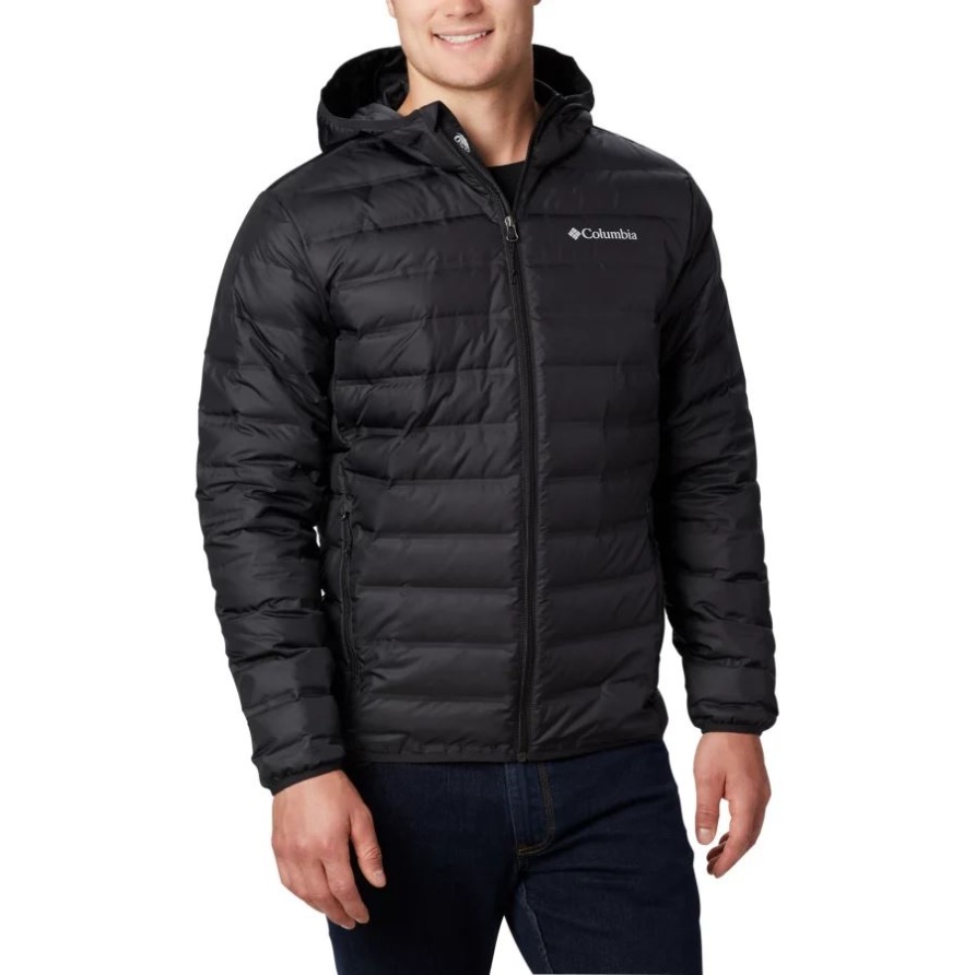 Black Columbia Lake 22 Daunenjacke Mit Kapuze Für Herren