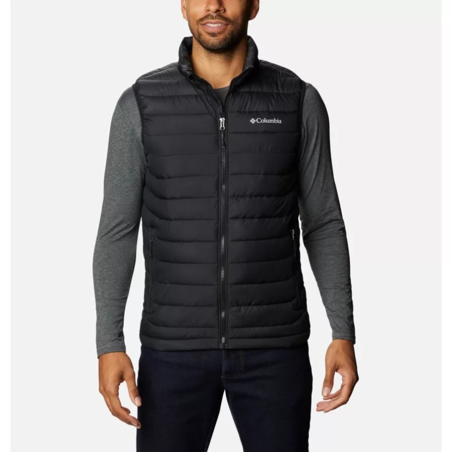 Black Columbia Powder Lite Weste Für Herren