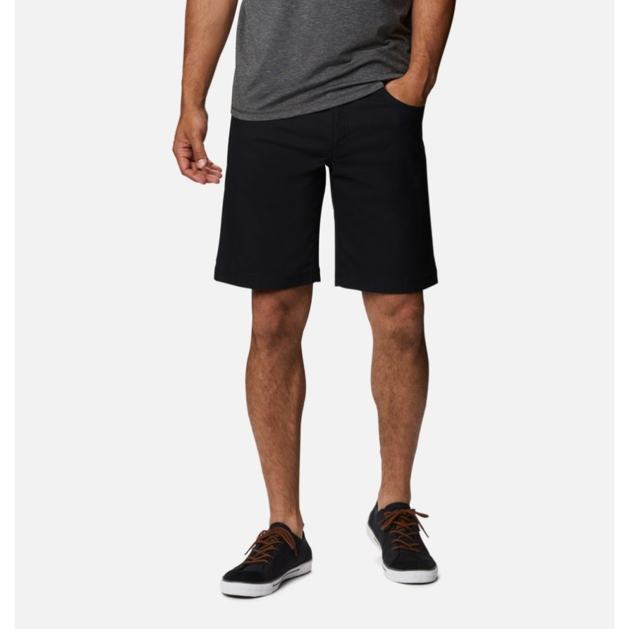 Black Columbia Outdoor-Shorts Für Herren Mit Robustem Ridge