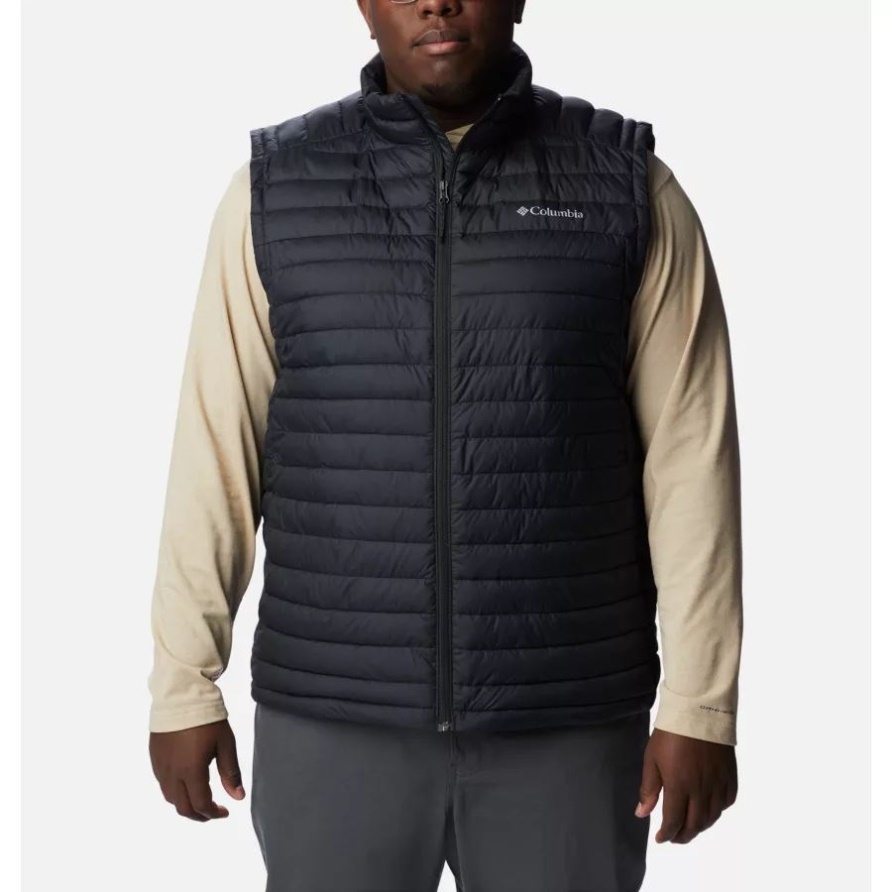 Black Columbia Herren Silber Fällt Weste Groß
