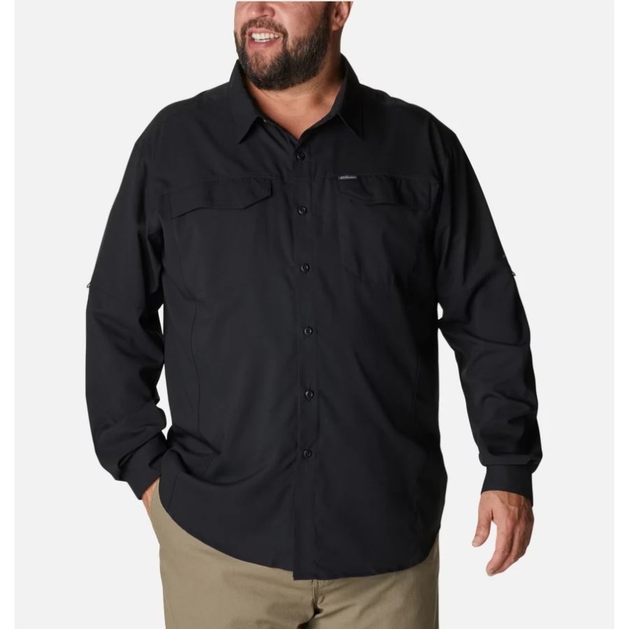 Black Columbia Herren Silver Ridge Lite Langarmshirt Groß