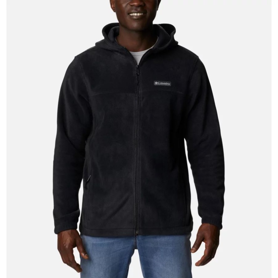 Black Columbia Steens Mountain Fleece-Hoodie Mit Durchgehendem Reißverschluss Für Herren