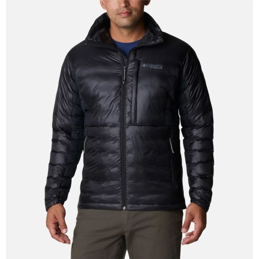 Black Columbia Titan Pass Omni-heat Infinity Doppelwandige Isolierte Hybridjacke Für Herren