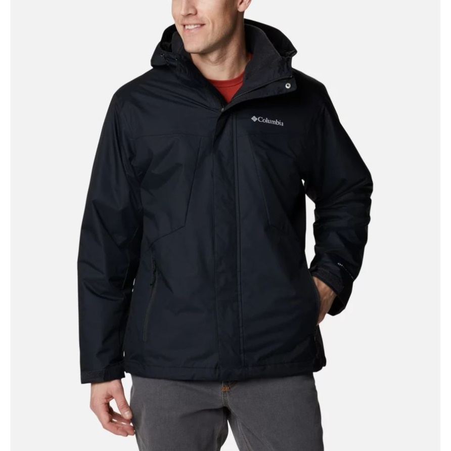 Black Columbia Tunnel Falls Interchange Jacke Für Herren