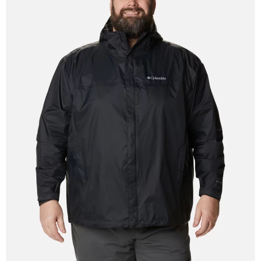 Black Columbia Wasserdichte Ii Regenjacke Für Herren Groß