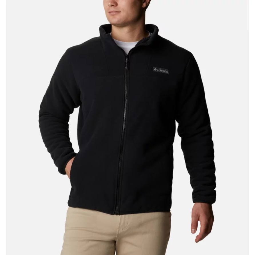 Black Columbia Sherpa-Fleecejacke Für Herren Im Winterpass