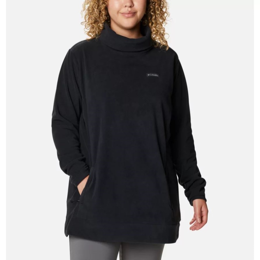 Black Columbia Ali Peak Fleece-Tunika Für Damen In Übergröße