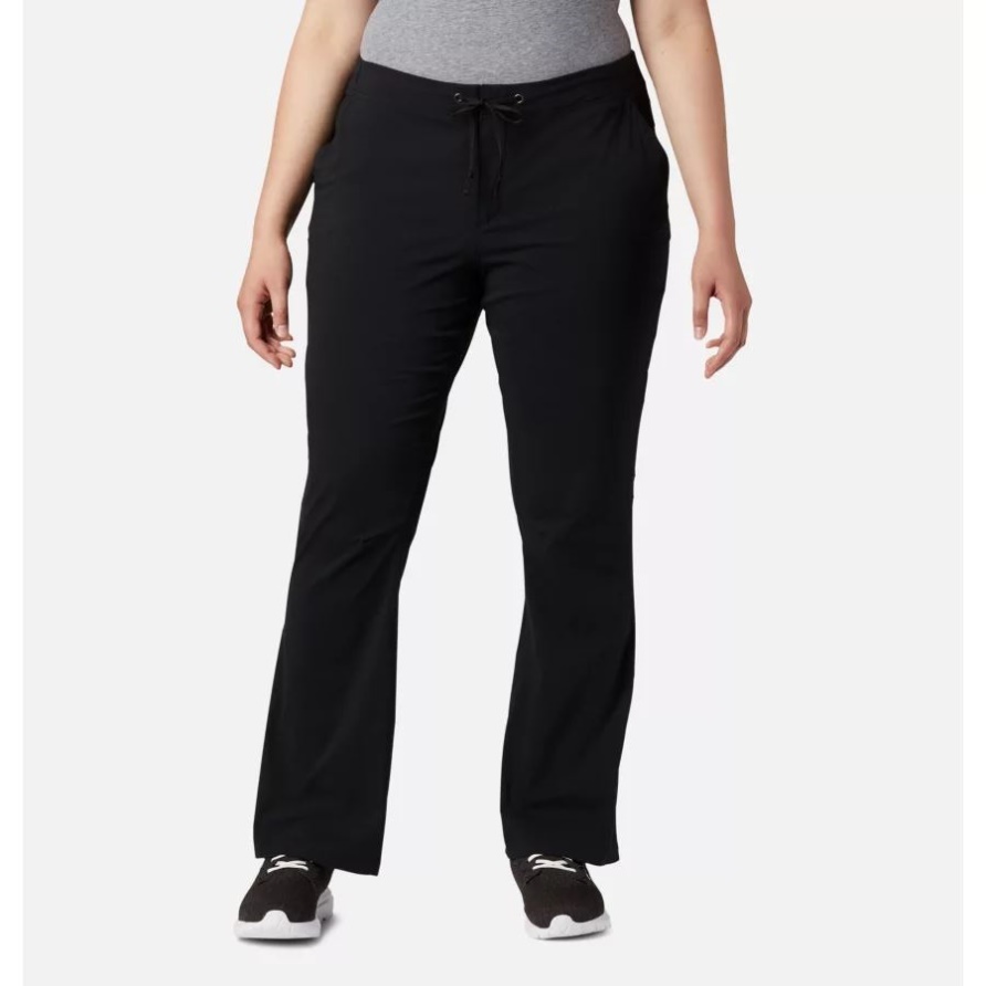 Black Columbia Damen Outdoor-Bootcut-Hose Für Damen In Übergröße