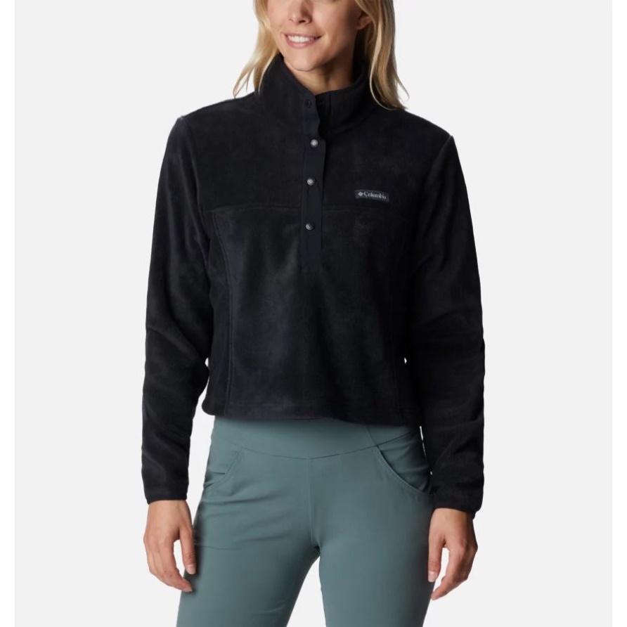 Kurz Geschnittenes Benton Springs-Fleece Von Black Columbia Für Damen