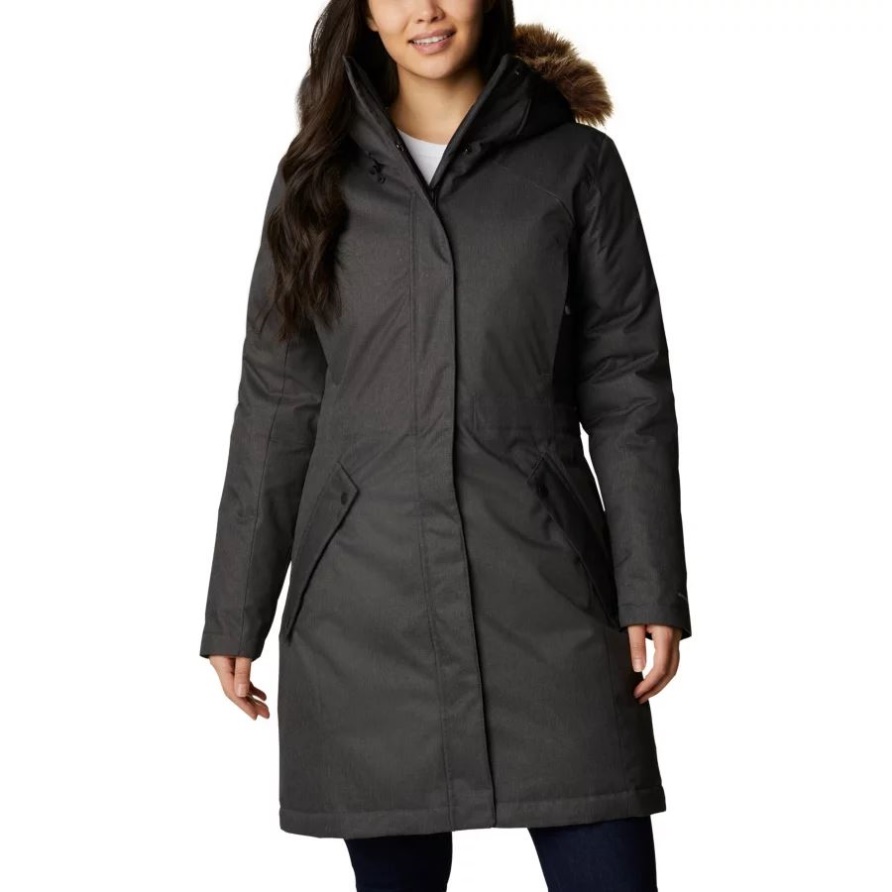 Black Columbia Juniper Ridge Wasserdichter Daunenparka Für Damen