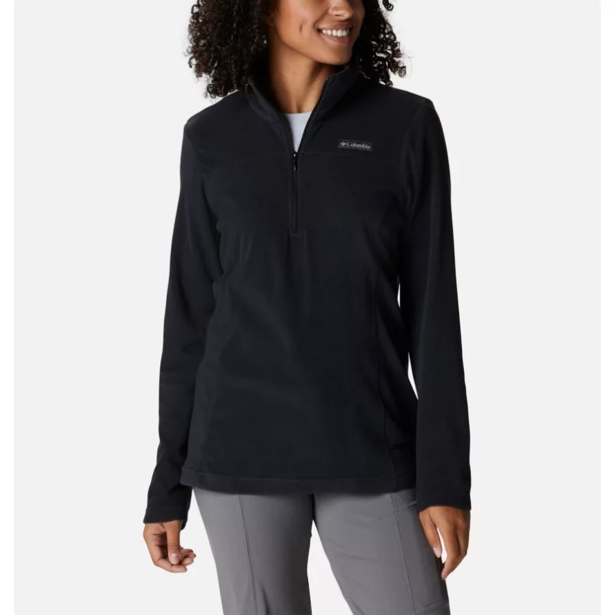 Black Columbia Lake Aloha Fleecepullover Mit Halbem Reißverschluss Für Damen