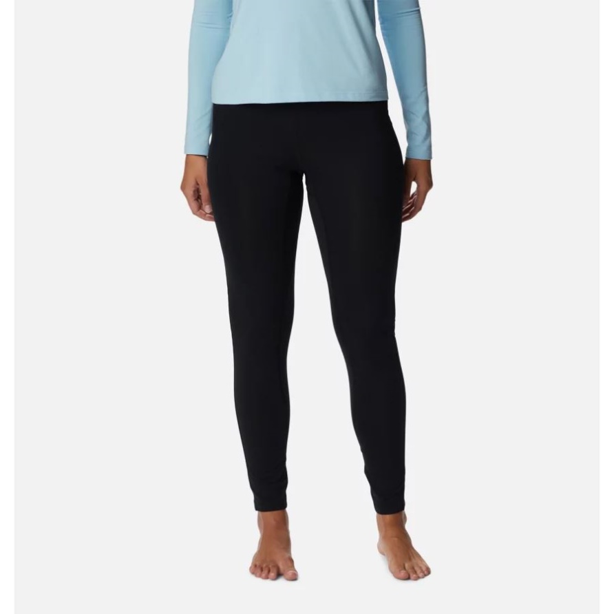 Schwarze Columbia Mittelschwere Baselayer-Strumpfhose Für Damen
