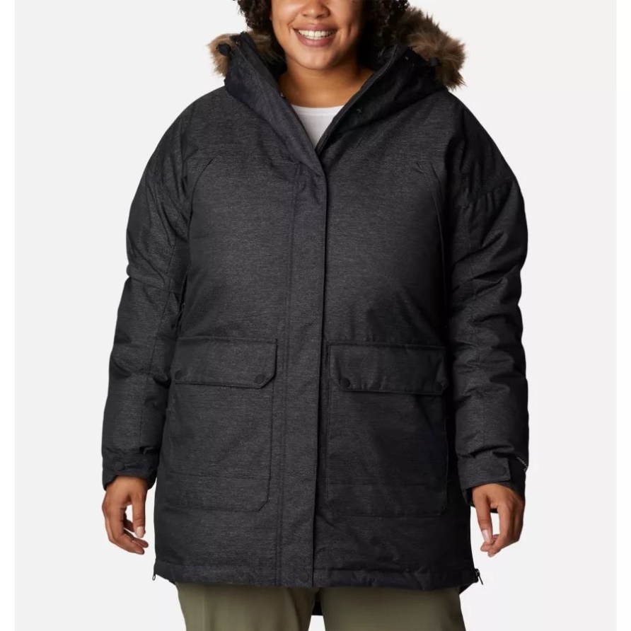 Black Columbia Mount Si Omni-Heat Infinity Daunenparka Für Damen In Übergröße