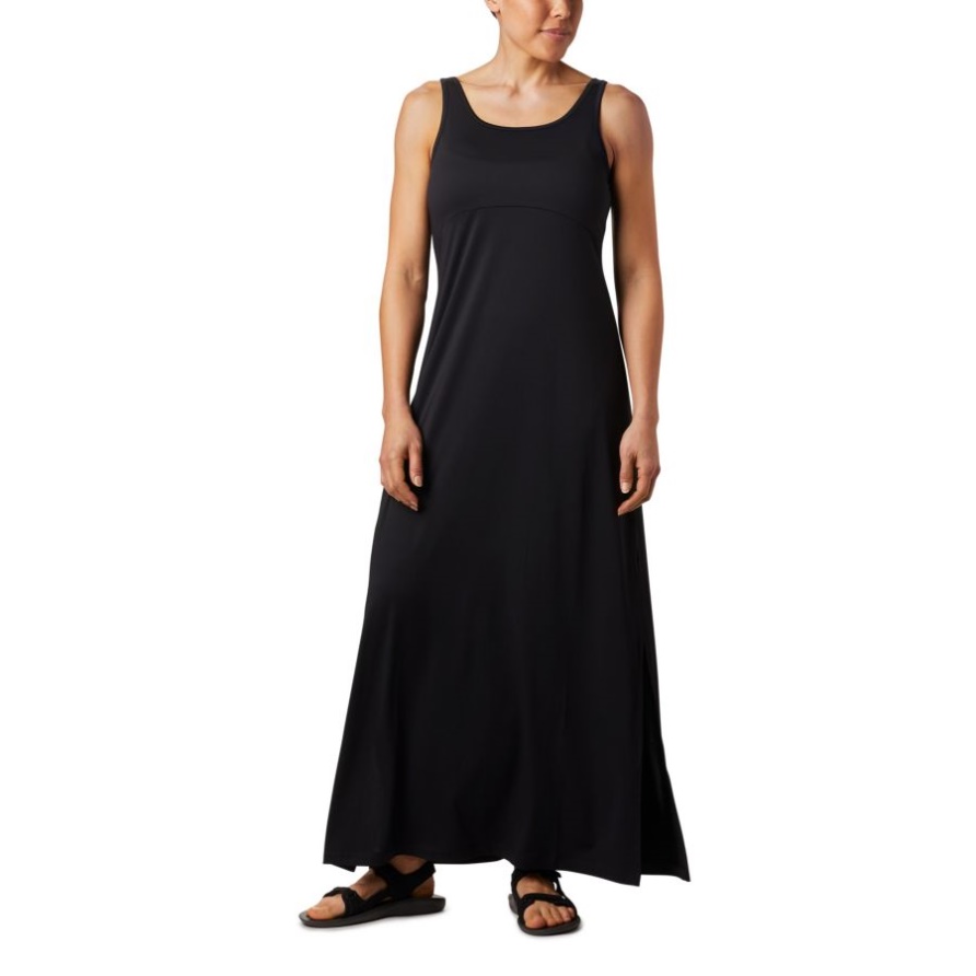Black Columbia PFG Freezer Maxikleid Für Damen