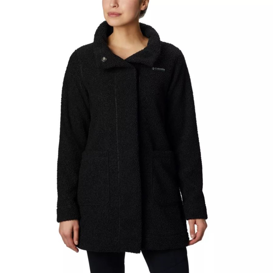 Schwarze Columbia Panorama-Langjacke Für Damen