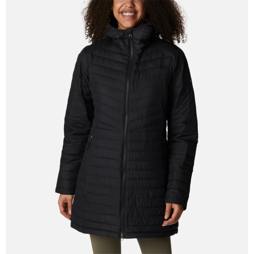 Schwarze, Mittelisolierte Slope-Edge-Jacke Für Damen Von Columbia