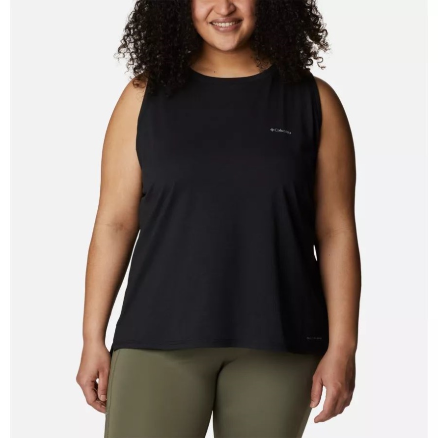 Black Columbia Sun Trek Tank Für Damen In Übergröße