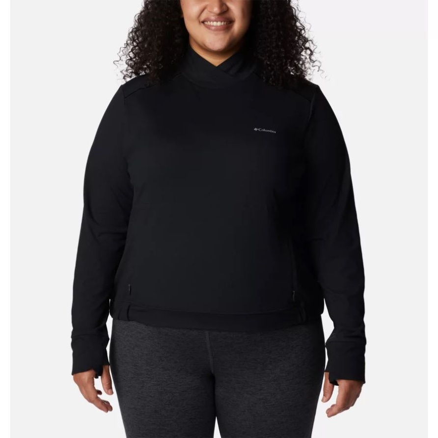 Black Columbia Wochenend-Abenteuer-Pullover Für Damen In Übergröße