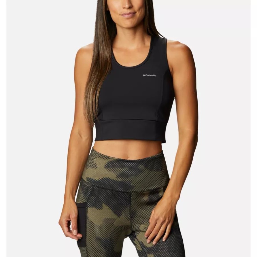 Black Columbia Windgates Ii Technisches Bauchfreies Top Für Damen