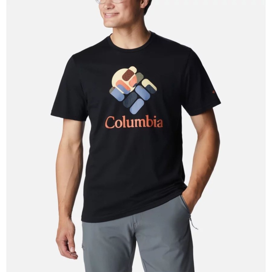Schwarz/Edelstein-Grafik Rapid Ridge Grafik-T-Shirt Für Männer Columbia